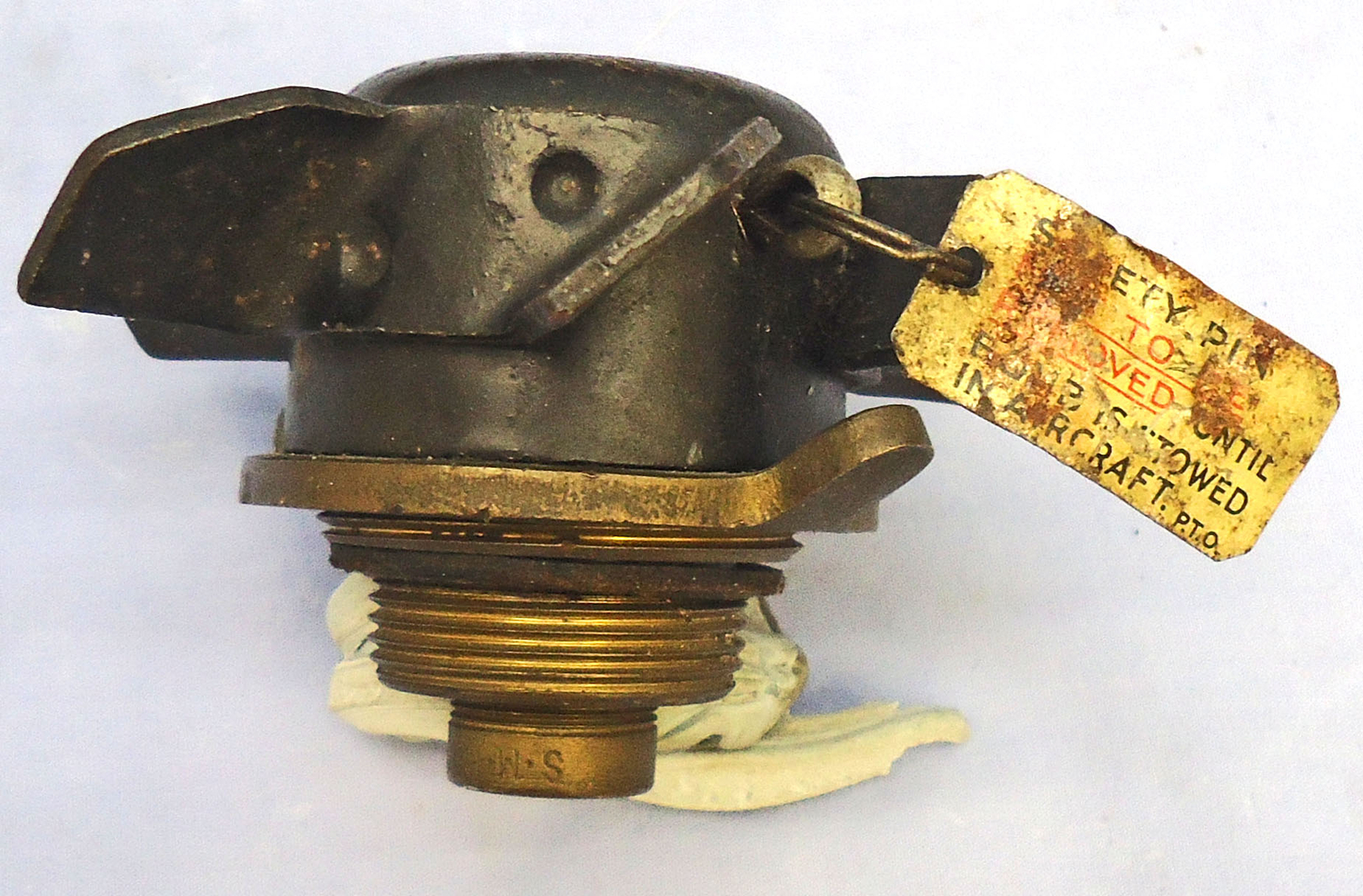 INERT DEACTIVATED. WW2, 1943 Dated Royal Air Force Bomber Command 250lb Target Indicator No 874 Nose Fuze. - O 2065 INERT DEACTIVATED. WW2, 1943 Dated Royal Air Force Bomber Command 250lb Target Indicator No 874 Nose Fuze. - O 2065  Other Ammunition - {CATEGORY}