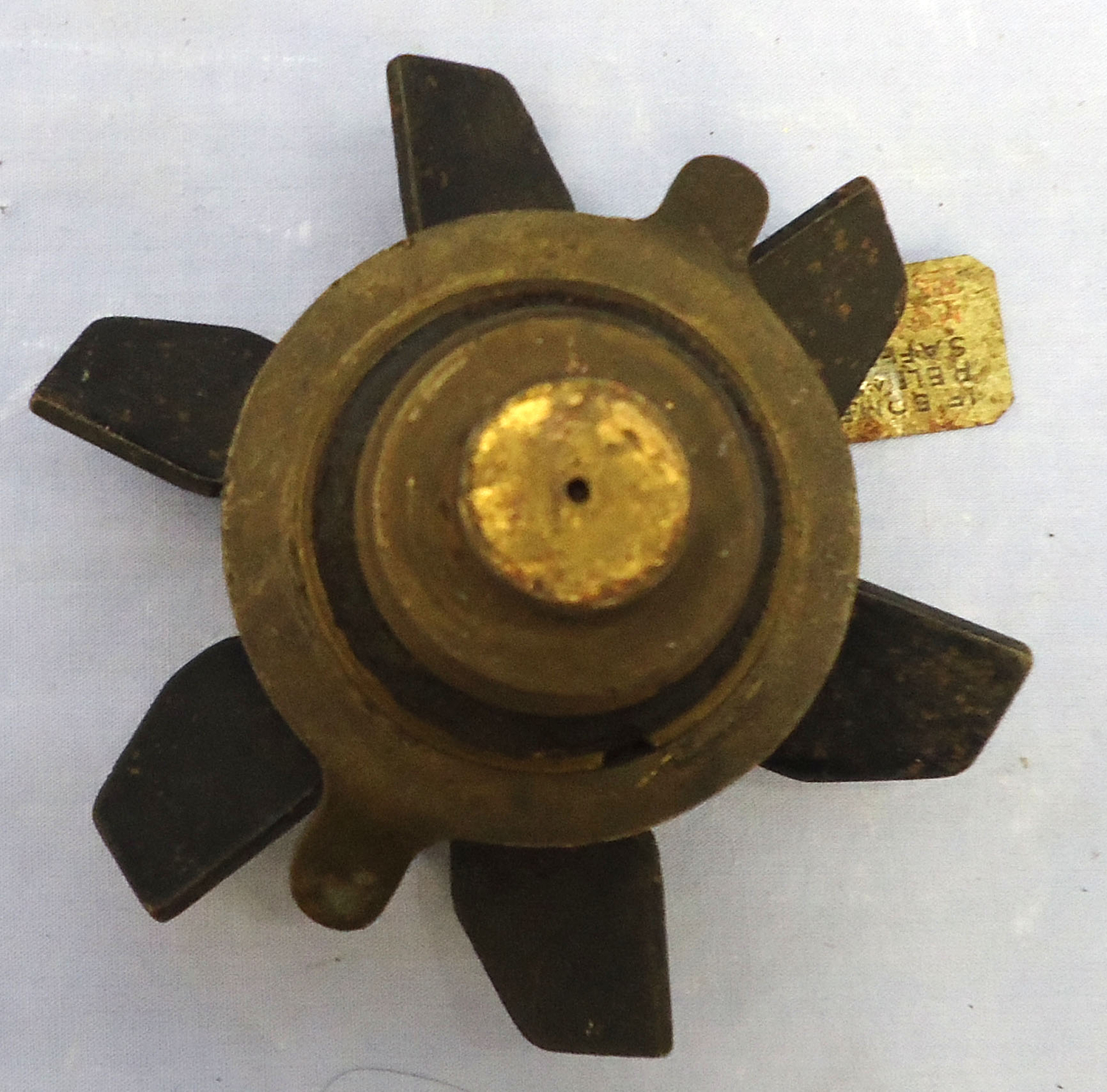 INERT DEACTIVATED. WW2, 1943 Dated Royal Air Force Bomber Command 250lb Target Indicator No 874 Nose Fuze. - O 2065 INERT DEACTIVATED. WW2, 1943 Dated Royal Air Force Bomber Command 250lb Target Indicator No 874 Nose Fuze. - O 2065  Other Ammunition 