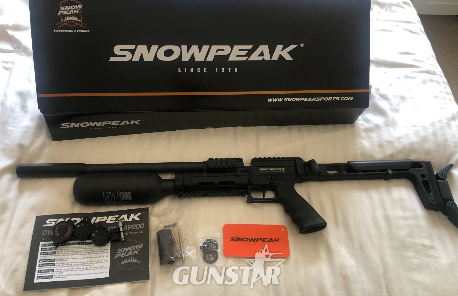 Snowpeak AP900 carbon bottle  .22 in 