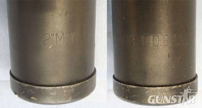 DEACTIVATED INERT. Unfired, British, 1943 Dated, 2 Inch Practice (High Explosive) Mortar Reissued In 1950. Sn - 20009:1 DEACTIVATED INERT. Unfired, British, 1943 Dated, 2 Inch Practice (High Explosive) Mortar Reissued In 1950. Sn - 20009:1  Other Ammunition