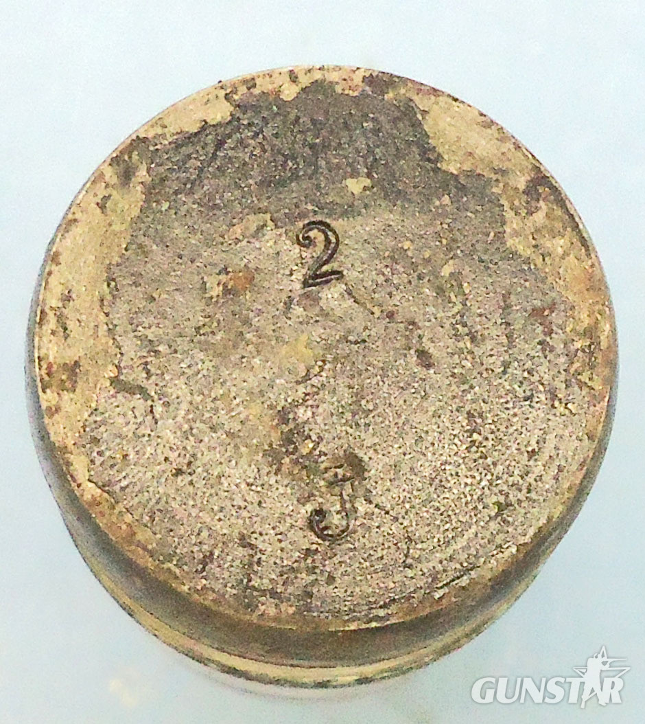 DEACTIVATED INERT. German, Early, July 1889 Dated, Kaiserliche Marine, 37mm (37 x 94R) Pom Pom Nose Fused HE (High Explosive) Round. - O 1961 DEACTIVATED INERT. German, Early, July 1889 Dated, Kaiserliche Marine, 37mm (37 x 94R) Pom Pom Nose Fused HE (High Explosive) Round. - O 1961  Other Ammunition 