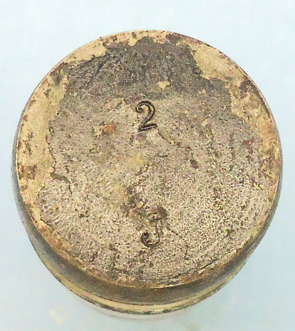 DEACTIVATED INERT. German, Early, July 1889 Dated, Kaiserliche Marine, 37mm (37 x 94R) Pom Pom Nose Fused HE (High Explosive) Round. - O 1961 DEACTIVATED INERT. German, Early, July 1889 Dated, Kaiserliche Marine, 37mm (37 x 94R) Pom Pom Nose Fused HE (High Explosive) Round. - O 1961  Other Ammunition 