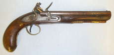 Tomlinson London C1790 English .68 Calibre Flintlock Duelling / Holster Pistol None Muzzleloader