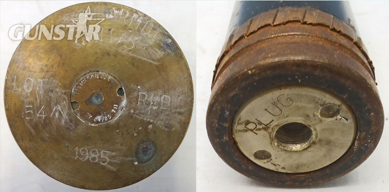 INERT DEACTIVATED. British, Rare, 76mm ARMDC (76.2x230R) L23A1, PROOF RECOVERY, HESH (High Explosive Squash Head) Round For The Scorpion light Tank and Saladin Armoured Car. - O 2014 INERT DEACTIVATED. British, Rare, 76mm ARMDC (76.2x230R) L23A1, PROOF RECOVERY, HESH (High Explosive Squash Head) Round For The Scorpion light Tank and Saladin Armoured Car. - O 2014  Other Ammunition