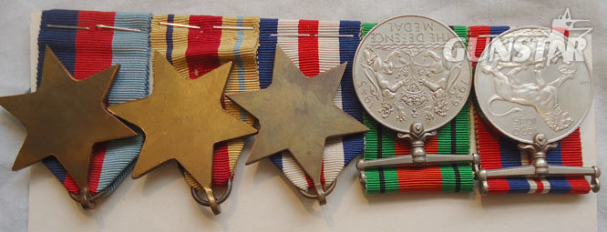  5 Medal Group comprising; The War Medal, Defence medal, France and Germany Star, Medal Group comprising; The War Medal, Defence medal, France and Germany Star, A Other Accessory