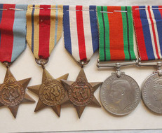 5 Medal Group comprising; The War Medal, Defence medal, France and Germany Star, Medal Group comprising; The War Medal, Defence medal, France and Germany Star, A Other Accessory