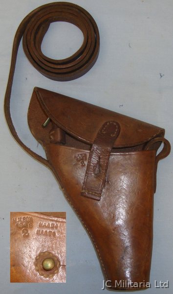 WWI/WWII British Flare/Signal Pistol Holster and Strap.  L 348. WWI/WWII British Flare/Signal Pistol Holster and Strap.  L 348. Other Accessory in 
