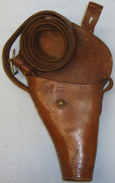 WWI/WWII British Flare/Signal Pistol Holster and Strap.  L 348. WWI/WWII British Flare/Signal Pistol Holster and Strap.  L 348. Other Accessory