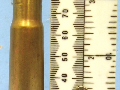 DEACTIVATED INERT. Italian, WW2 Era, 1938 Dated, BPD (Italian Arsenal) made .5 Inch Ball Round for the Vickers Contract Anti Aircraft Gun used by the Italian Navy. - O 2288 DEACTIVATED INERT. Italian, WW2 Era, 1938 Dated, BPD (Italian Arsenal) made .5 Inch Ball Round for the Vickers Contract Anti Aircraft Gun used by the Italian Navy. - O 2288 Various Other Ammunition