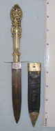 Wild West Era American Saloon Gambler’s Concealable Victorian Best English Made German Silver Cutlery Hilt Spear Point Bowie Knife Dagger
