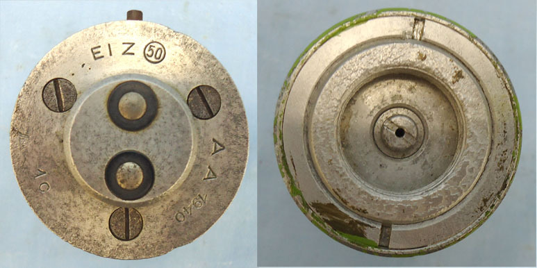 INERT DEACTIVATED, WW2, 1940 Dated German No50 Anti Handling Bomb Fuse - O 1714 INERT DEACTIVATED, WW2, 1940 Dated German No50 Anti Handling Bomb Fuse - O 1714  Other Ammunition