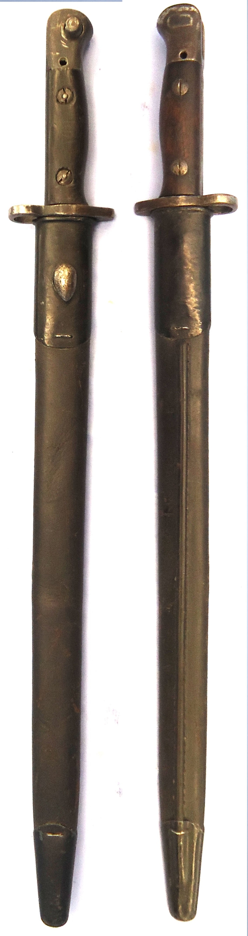British, WW1, 1915 Dated, 1907 Pattern Bayonet & Scabbard by Mole. Sn 23478:72 Bayonet