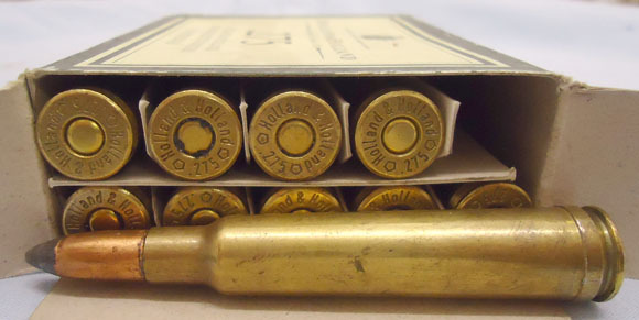 Holland & Holland INERT DEACTIVATED. Box 10 Rounds Of Holland & Holland .275 Magnum Belted Rimless Antique & Militaria