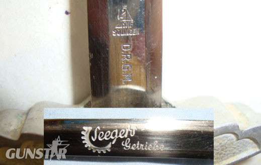  ‘SMF’ which is Stocker & Co SCARCE, Miniature Manufacturer’s Sample WW2 Era Nazi Other Blade