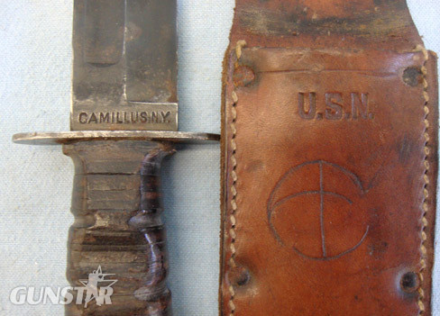  U.S. Navy MK I Utility Knife and Scabbard. Knive