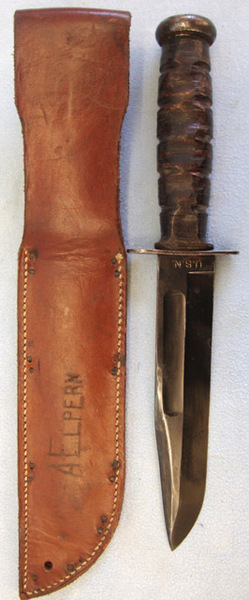 U.S. Navy MK I Utility Knife and Scabbard. Knive