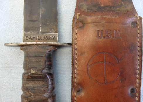 U.S. Navy MK I Utility Knife and Scabbard. Knive