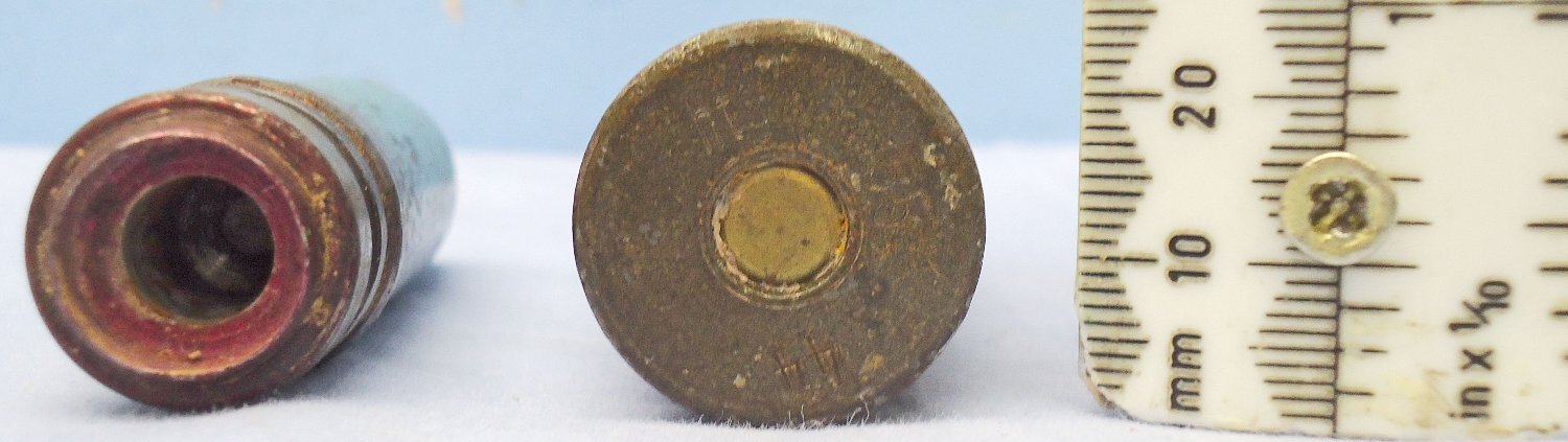 INERT DEACTIVATED. German WW2, 1944 Dated, 20 mm MK151/20 (20x82) Incendiary with Self Destruct Tracer Cannon Round. Sn - 22996 INERT DEACTIVATED. German WW2, 1944 Dated, 20 mm MK151/20 (20x82) Incendiary with Self Destruct Tracer Cannon Round. Sn - 22996 Various Other Ammunition