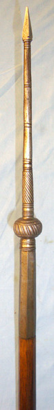 Indian Hunting Spear With Armour Piercing Spikes. FINE QUALITY, 19th Century Indian Hunting Spear With Armour Piercing Spikes.  Other Accessory