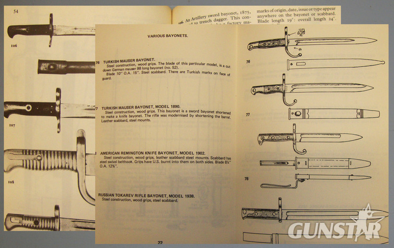 A Set of Five Collectors Books on Bayonets. 19402:3. A Set of Five Collectors Books on Bayonets. 19402:3. Other Accessory