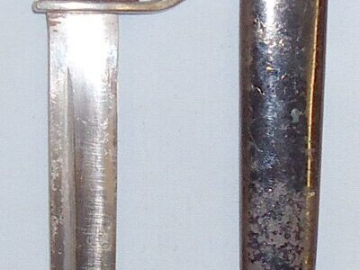 German Miniature KS98 Desk Top/Letter Opener Bayonet and Scabbard. BAYO 167. Bayonet