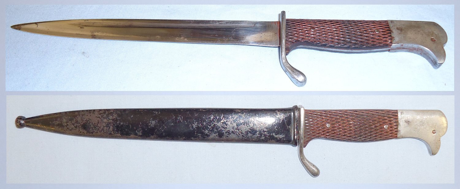 German Miniature KS98 Desk Top/Letter Opener Bayonet and Scabbard. BAYO 167. Bayonet