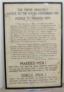 Rare/Original* WWI Poster by the Parliamentary Recruiting Committee ‘The Prime Ministers Advice to The Young Married Men & Pledge To Married Men. PI 128. Rare/Original* WWI Poster by the Parliamentary Recruiting Committee ‘The Prime Ministers Advice to The Young Married Men & Pledge To Married Men. PI 128. Antique & Militaria
