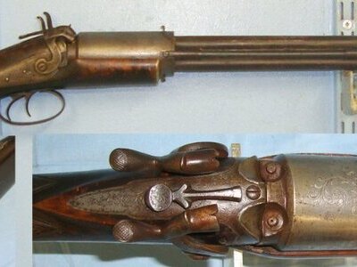 William Billinghurst Percussion Rifle. Sn 22348 Muzzleloader .38 Rifle