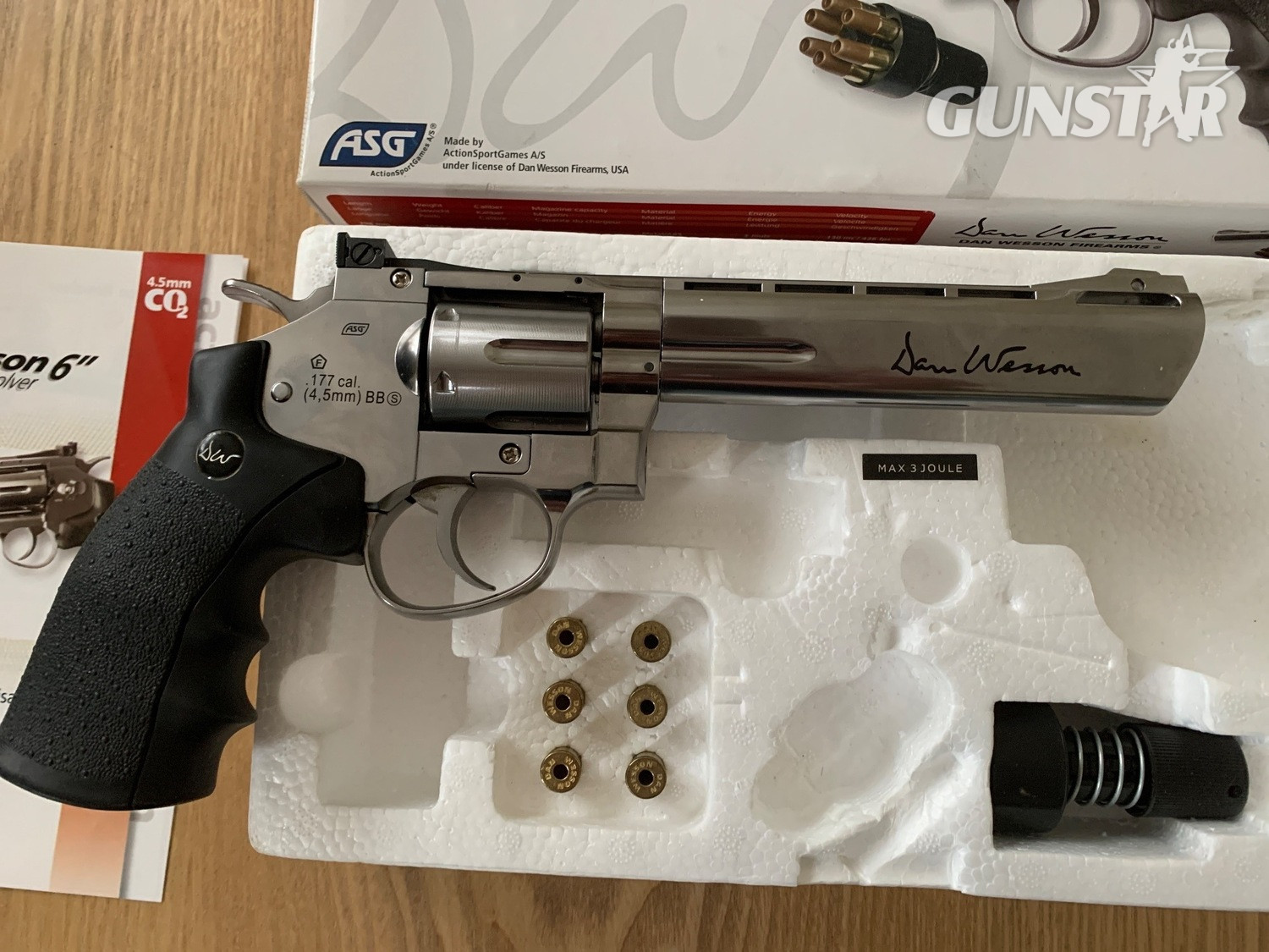  ASG Dan Wesson 6” Revolver 4.5mm