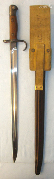 1st Pattern Hook Quillion P1907 Bayonet Regiment Marked ‘4 SWB’ To The 4th Batta Bayonet