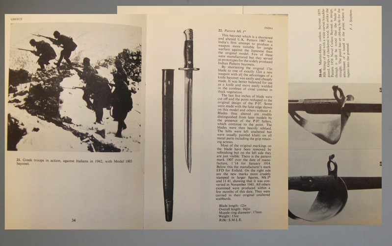  A Set of Five Collectors Books on Bayonets. 19402:3. A Set of Five Collectors Books on Bayonets. 19402:3. Other Accessory