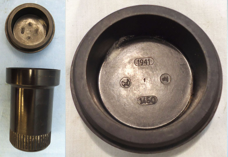  INERT DEACTIVATED, WW2, 1942 Dated German No57 Bomb Fuse And Bakelite Transit Container. - O 1715 INERT DEACTIVATED, WW2, 1942 Dated German No57 Bomb Fuse And Bakelite Transit Container. - O 1715  Other Ammunition