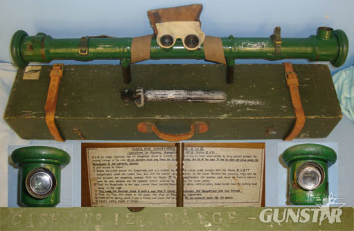 Barr & Stroud Ltd Vickers Machine Gun No 12 MK III Rangefinder With WW1 1917 Dated Houghton & Butc Sight & Optic