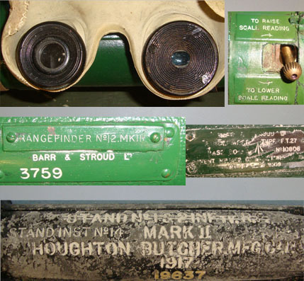  Barr & Stroud Ltd Vickers Machine Gun No 12 MK III Rangefinder With WW1 1917 Dated Houghton & Butc Sight & Optic