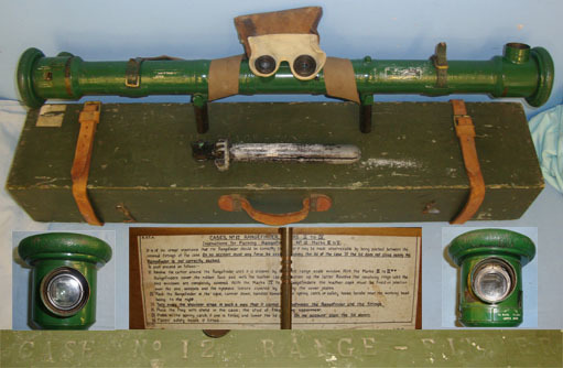Barr & Stroud Ltd Vickers Machine Gun No 12 MK III Rangefinder With WW1 1917 Dated Houghton & Butc Sight & Optic