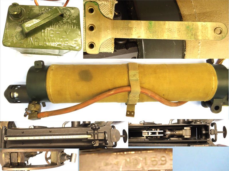  Vickers .303 Calibre Heavy Machine Gun, Linlithgow Manufacture in 1944, MK IV Cradle/Pintle By RH & S, Tripod, Condenser Tin. Condenser Adaptor, Hose, Ammunition Tin and Inert rounds in a Webbing Belt & Wooden Transit Boxes. **EARLY UK 1995 DEACTIVATION C Various Machine Gun