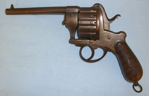 Chaineux Double Action Only 7mm Pin Fire Obsolete Calibre 15 Shot Military Revolver 7mm Revolver