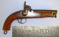 G. H. Daw & Co. With Brass Fittings, Belt Bar & Captive Steel Ramrod .577 Single Shot
