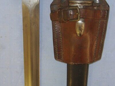 BOER WAR ERA**British WD 1897 Dated Wilkinson Pattern 1888 MK1, 2nd Type, Lee Metford Bayonet & WD Scabbard With 1909 Leather Frog By Middlemore & Lamplough Birmingham Regiment Marked ‘6th SH’ To The 6th Battalion King’s Shropshire Light Infantry. B Bayonet