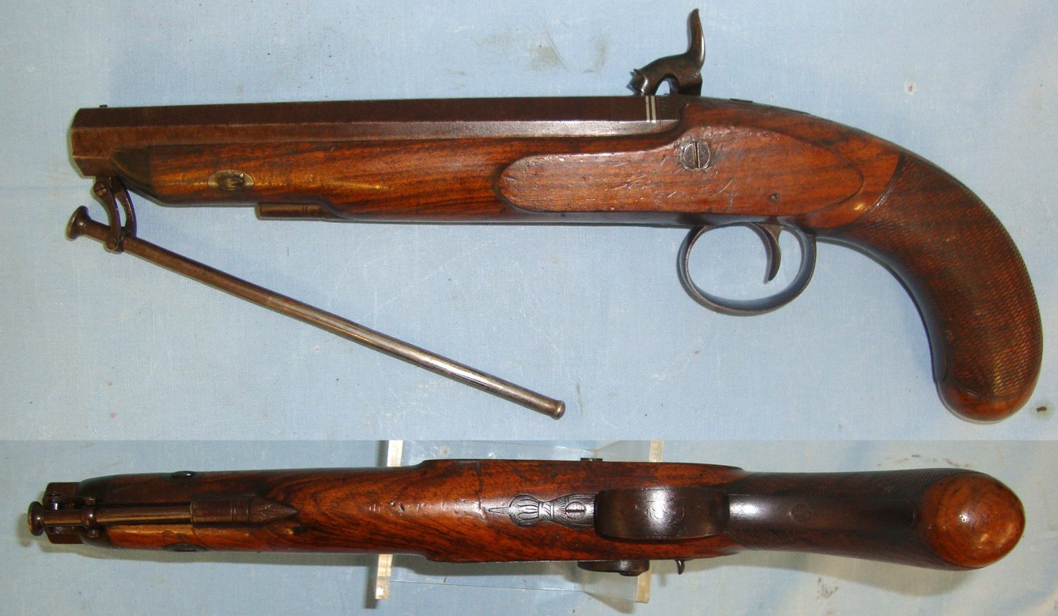  Hamburger & Co. With Octagonal Barrel & Captive Steel Ram Rod. Sn 22607 .65 Cal Muzzleloader Muzzleloader