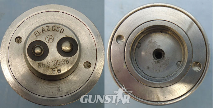 INERT DEACTIVATED, WW2, 1938 Dated German No50, EI.AZ C50 Bomb Fuse. - O 1716 INERT DEACTIVATED, WW2, 1938 Dated German No50, EI.AZ C50 Bomb Fuse. - O 1716  Other Ammunition