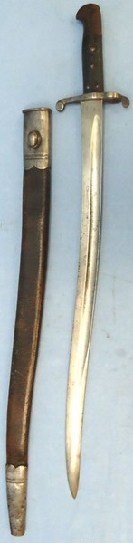 British Pattern 1858 Yatahgan Sword Bayonet And Scabbard Bayonet
