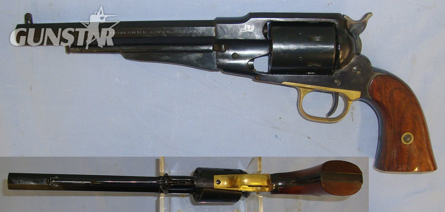  MINT**BLANK FIRER**Pietta Western Remington New Army 9mm Calibre Single Action Revolver. Sn 23484:122 blank firer - Blank Firing