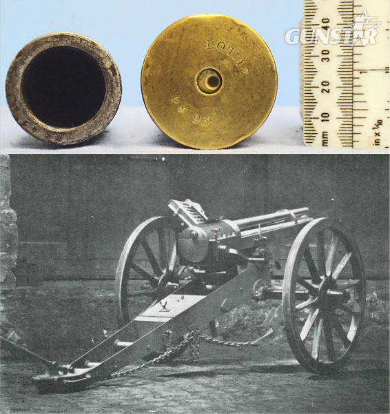 DEACTIVATED INERT. French, 1893 Dated French 37mm (37 x 94R) Hotchkiss Revolving Cannon Base Fused HE (High Explosive) Round. - O 1904 DEACTIVATED INERT. French, 1893 Dated French 37mm (37 x 94R) Hotchkiss Revolving Cannon Base Fused HE (High Explosive) Round. - O 1904  Other Ammunition