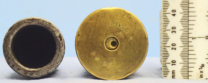 DEACTIVATED INERT. French, 1893 Dated French 37mm (37 x 94R) Hotchkiss Revolving Cannon Base Fused HE (High Explosive) Round. - O 1904 DEACTIVATED INERT. French, 1893 Dated French 37mm (37 x 94R) Hotchkiss Revolving Cannon Base Fused HE (High Explosive) Round. - O 1904  Other Ammunition - {CATEGORY} in 