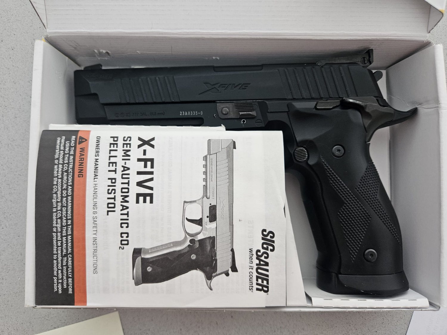  Sig Sauer X-Five .177 Cal CO2 Blowback Pistol .177