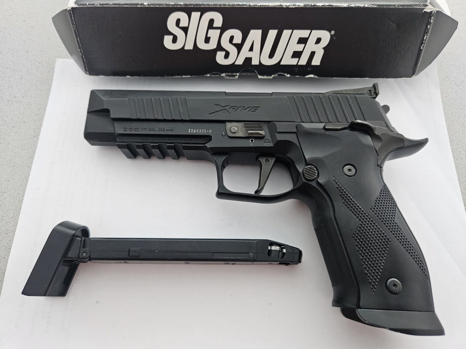 Sig Sauer X-Five .177 Cal CO2 Blowback Pistol .177