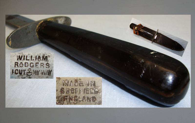 ‘William Rodgers’ Prostitutes dagger /Sheath Knife. ED 2603 Dagger
