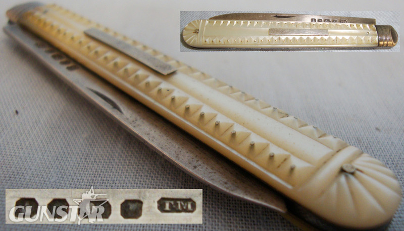 Silver Bladed Thomas Marples of Sheffield Fruit Knife with Mother of Pearl Handles. ED 2630 Other Blade