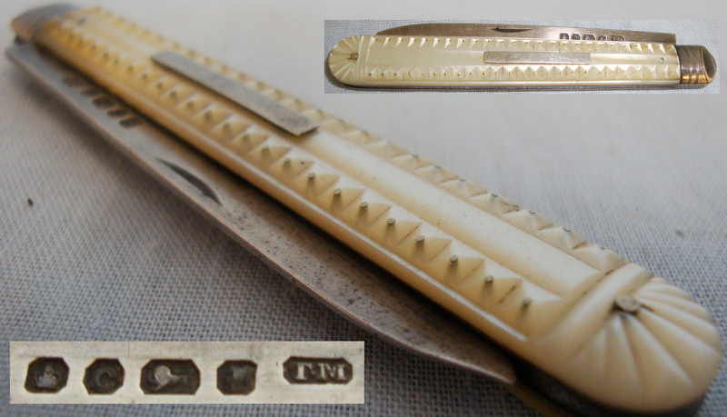 Silver Bladed Thomas Marples of Sheffield Fruit Knife with Mother of Pearl Handles. ED 2630 Other Blade